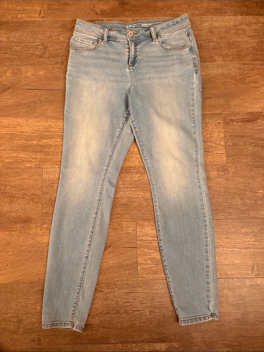 INC International Concepts Light Blue Skinny Jeans